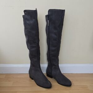 NWOT MICHAEL KORS Women's Braden Suede Side-Zip Over The Knee Boots 8M